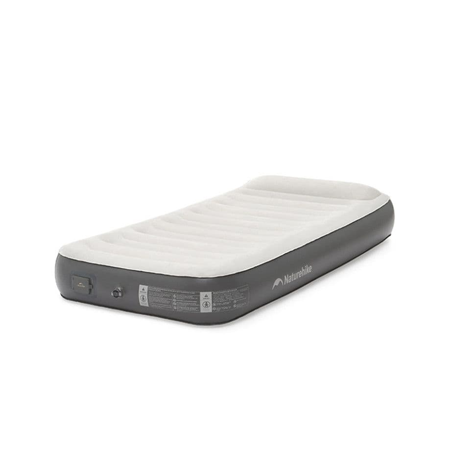 Самонадувающийся матрас, одноместный, из вбудованою помпою Naturehike CNK2450WS040, 250 мм, серый
