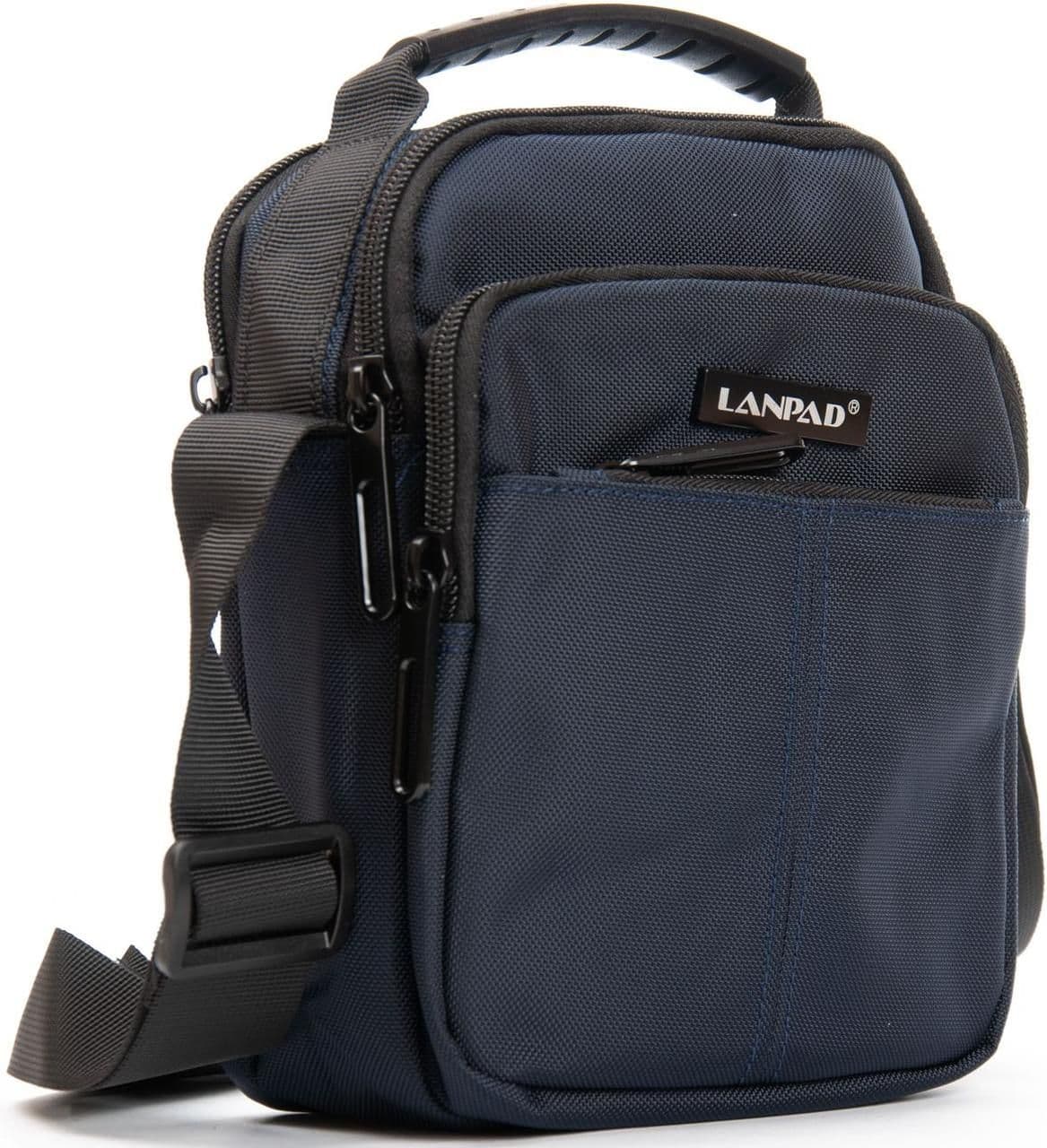 Сумка мужская на плечо Lanpad синяя