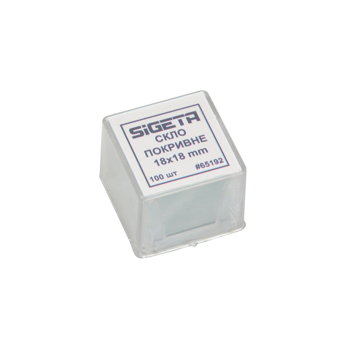 Покривне скло SIGETA 18x18 мм (100 шт.)
