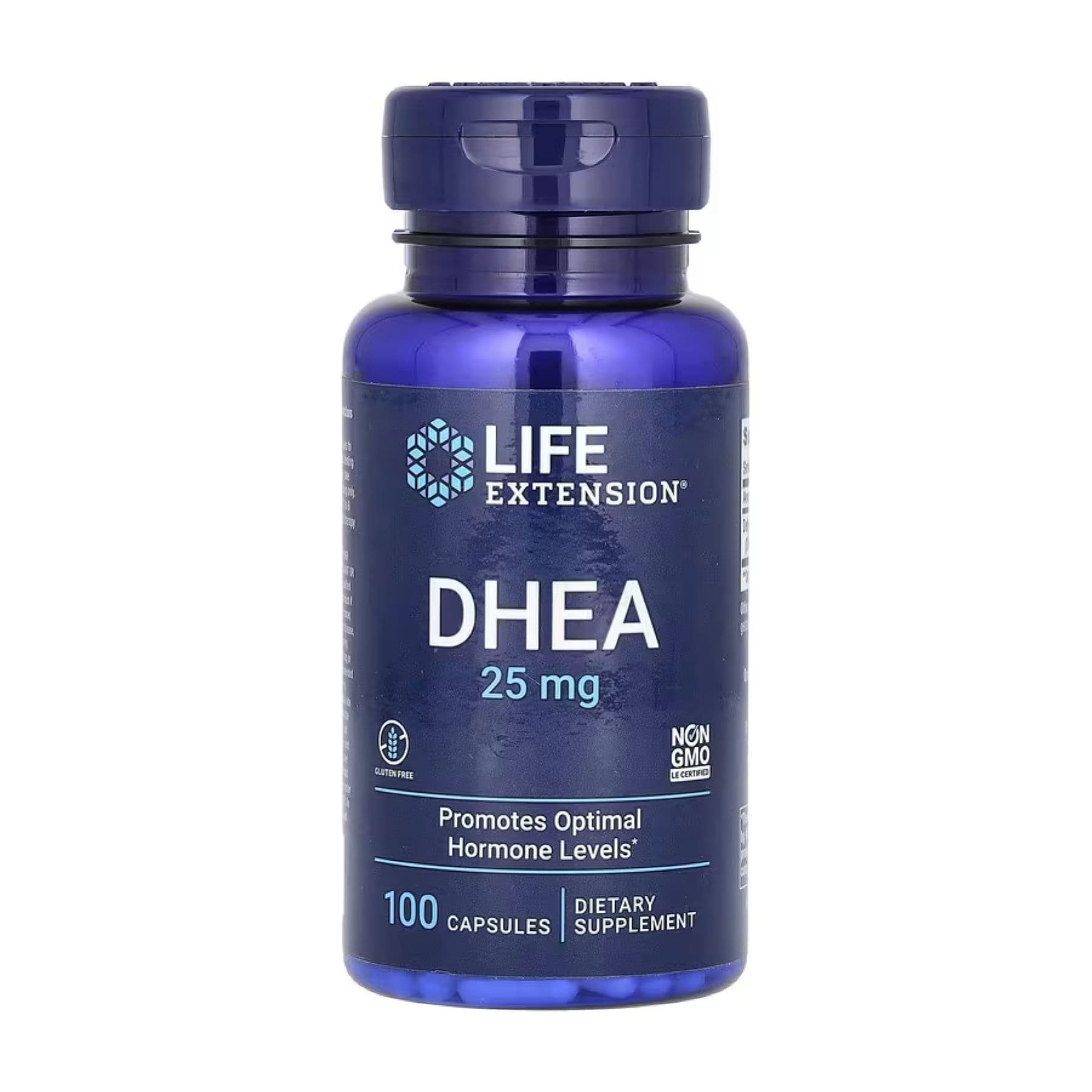 DHEA 25 мг, 100 капсул, Life Extension
