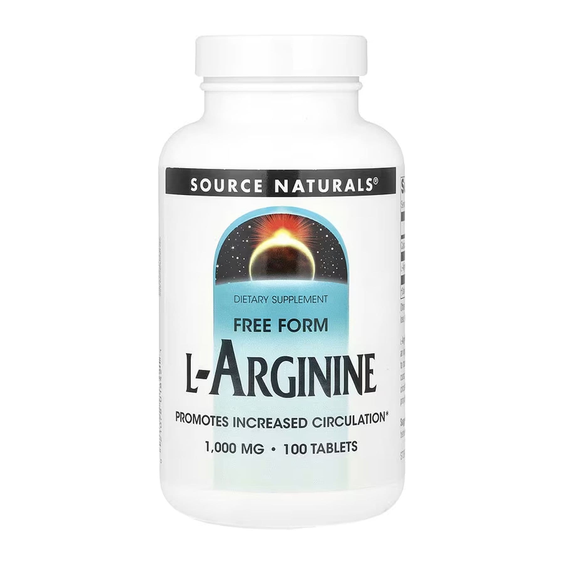 L-Аргінін 1000 мг, 100 таблеток, Source Naturals