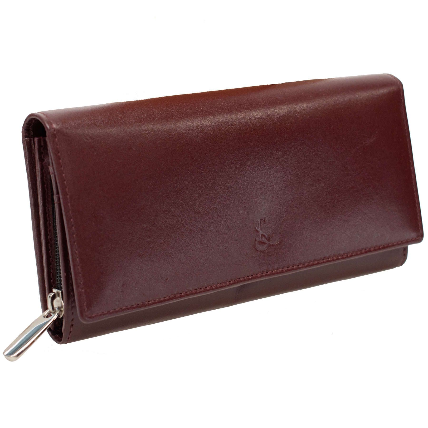 Гаманець жіночий шкіряний Semi Line RFID Dark Red (P8264-2)