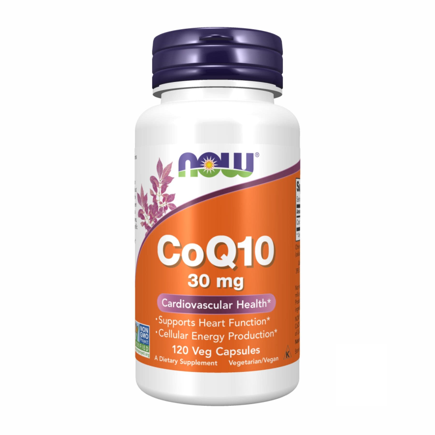 Коэнзим Q10, 30 мг, 120 вег. капсул, Now Foods