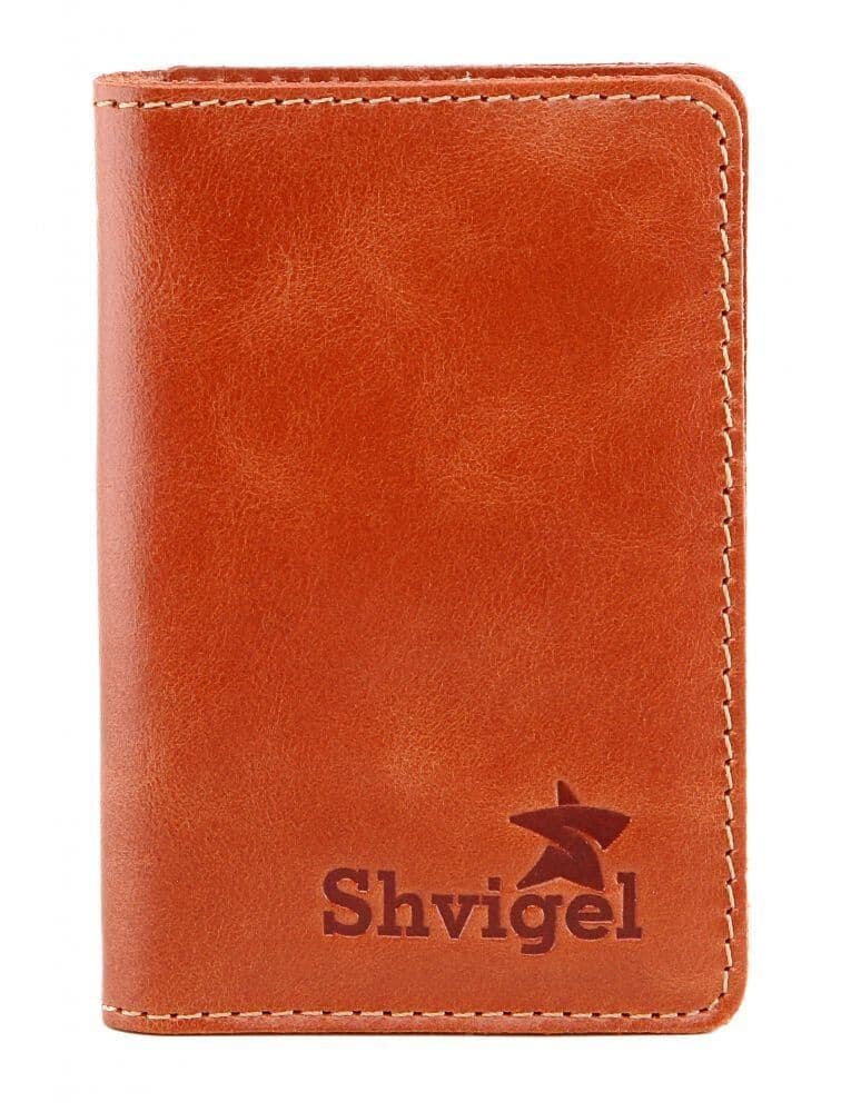Кожаная визитница SHVIGEL 00115