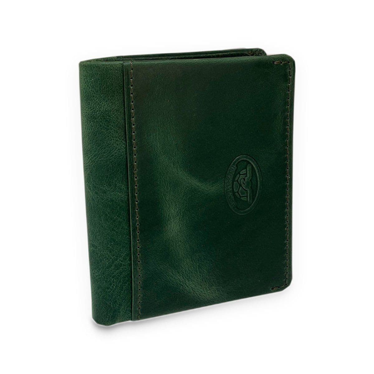 Компактная кредитница из гладкой натуральной кожи Tony Perotti 20908_1 (1034n deep green) Зеленый