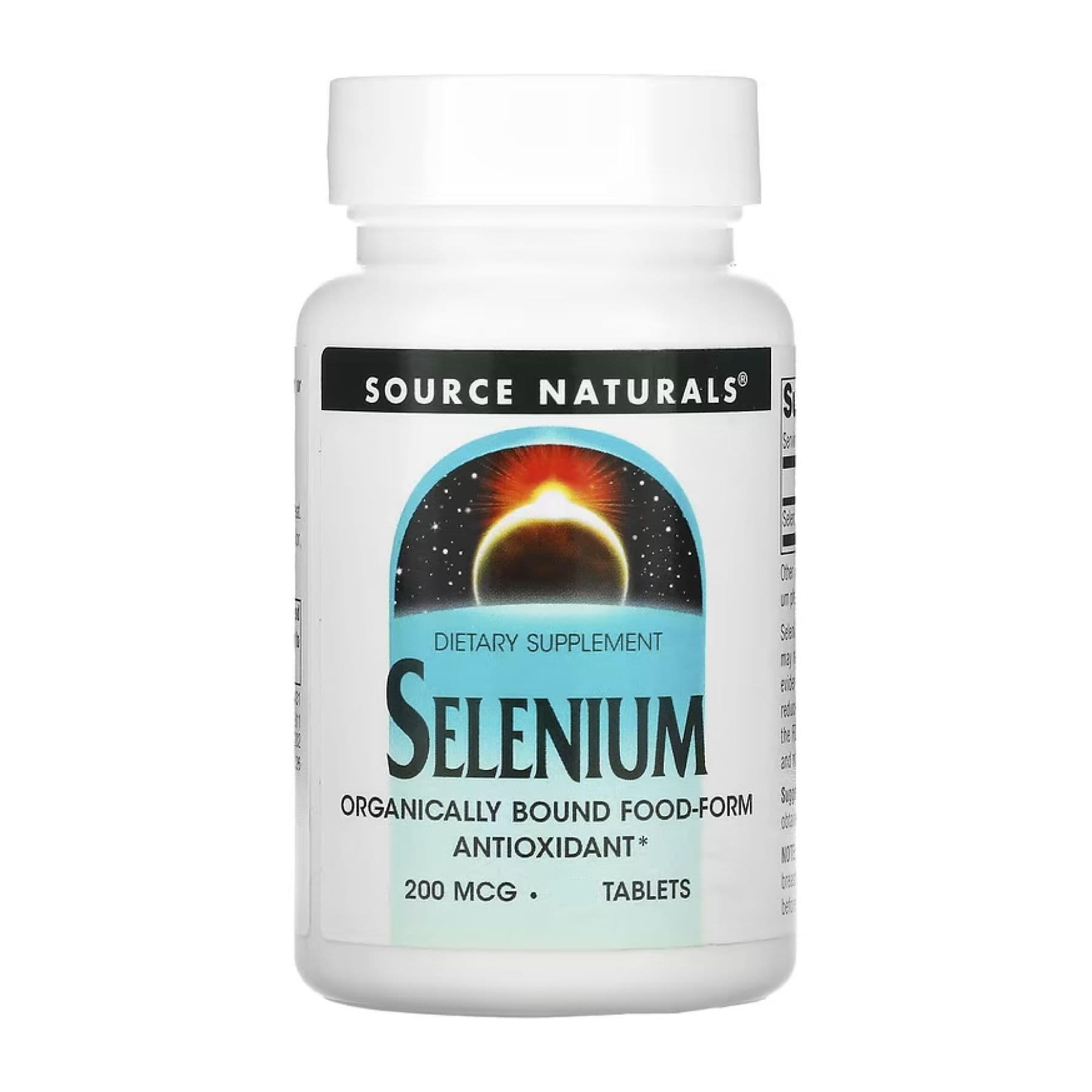 Селен 200 мкг, 60 таблеток, Source Naturals