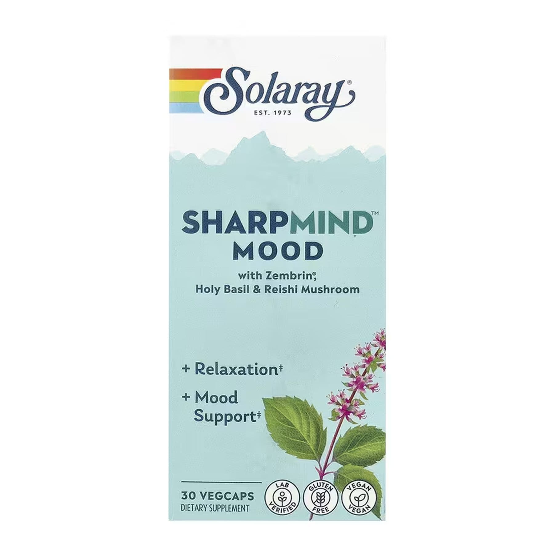 SharpMind Nootropics — для настрою (CTN), 30 вег. капсул, Solaray