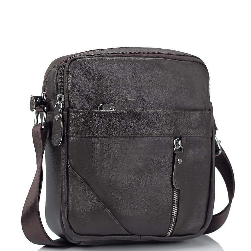 Чоловіча коричнева сумка через плече Tiding Bag M38-1031C