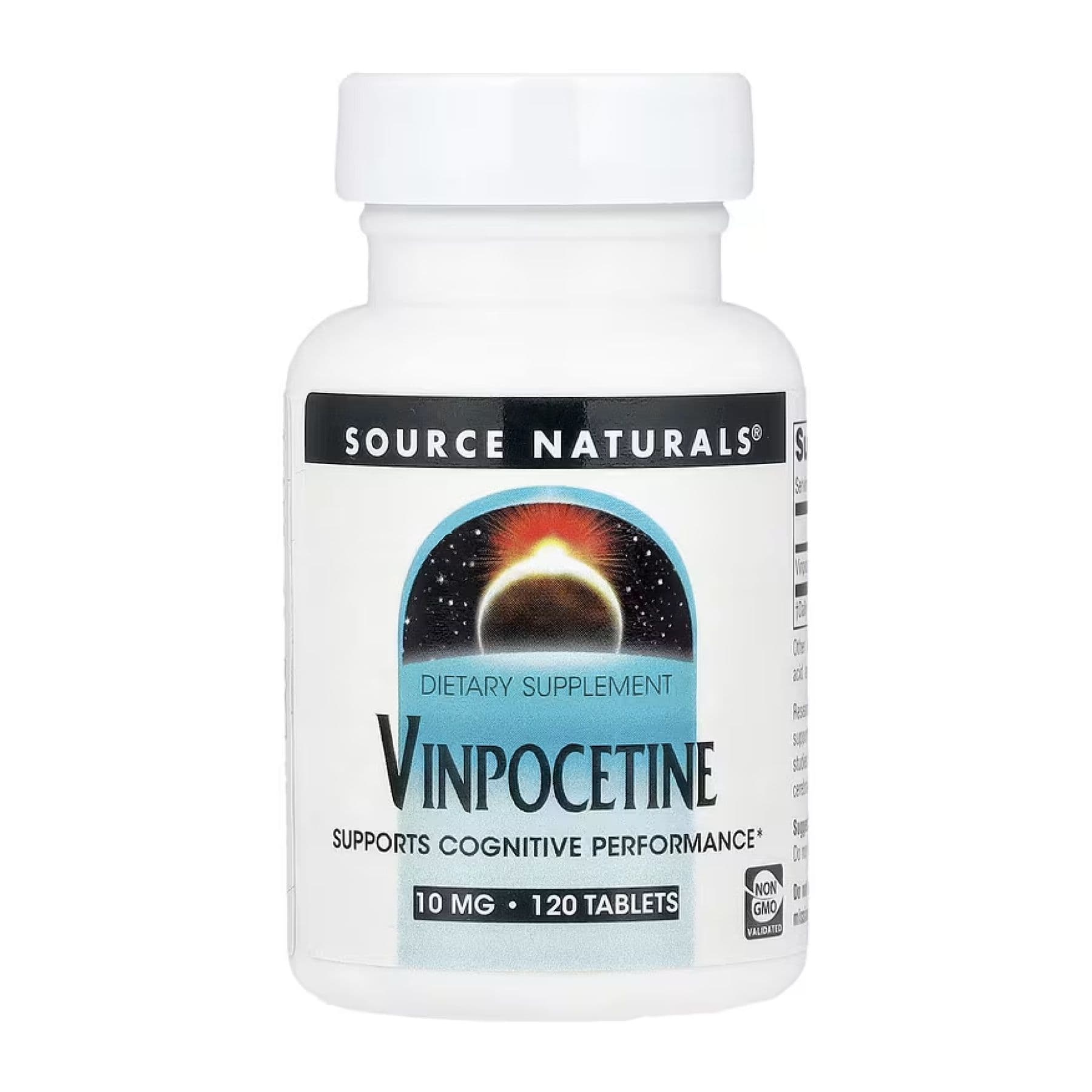 Вінпоцетин, 10 мг, 120 таблеток, Source Naturals