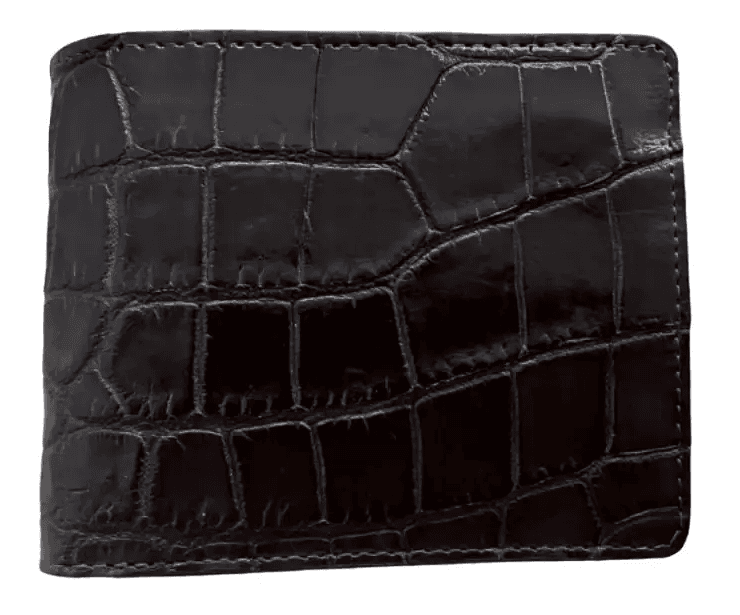 Гаманець портмоне чоловічий зі шкіри крокодила коричневий Exotic Leather (cw34_6)