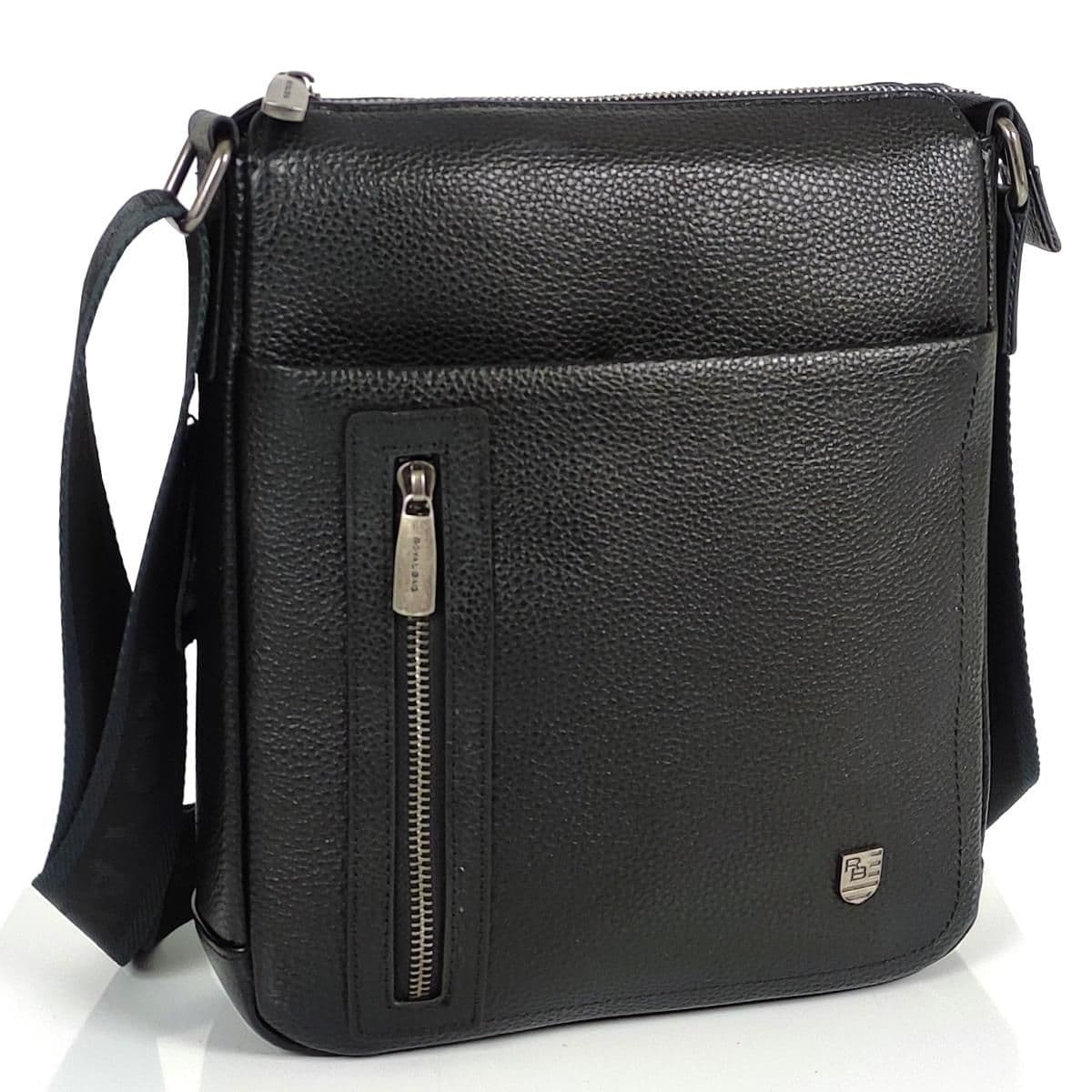 Месенджер класичний чорний Royal Bag RB-F-SM8-17629A