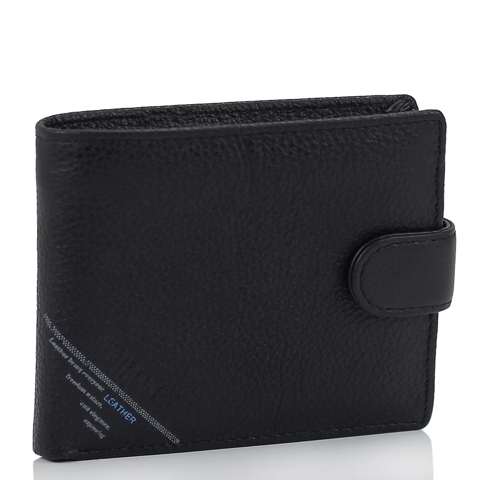 Портмоне чоловіче чорне Tiding Bag W111-9104A