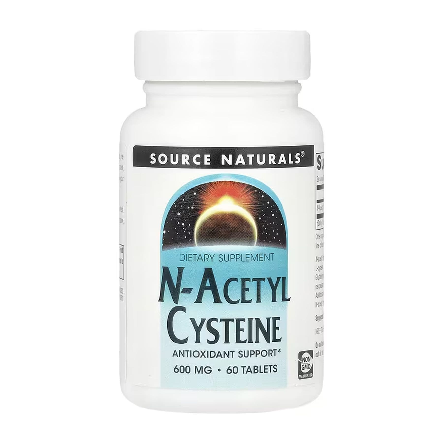 N-Ацетилцистеїн (NAC) 600 мг, 60 таблеток, Source Naturals