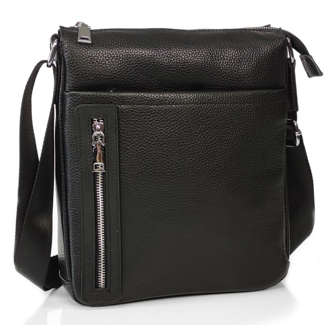 Месенджер класичний чорний Royal Bag Tiding Bag A25F-F-17629A