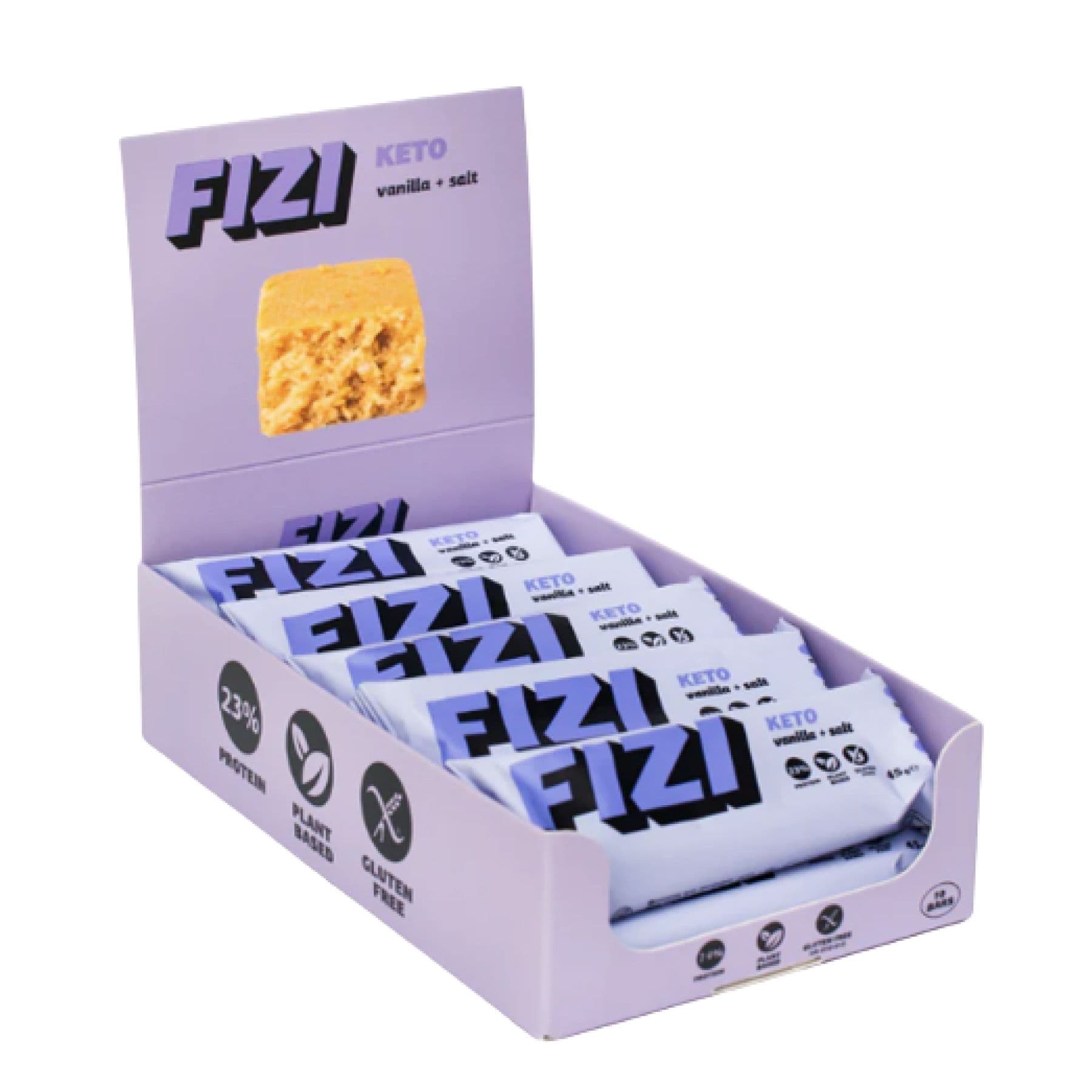 KETO Protein Bar, 10x45 г, ваніль + сіль