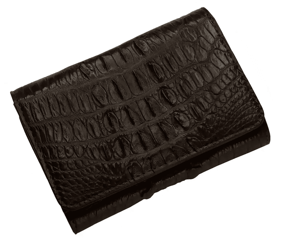 Гаманець жіночий зі шкіри крокодила Exotic Leather Коричневий (cw105)