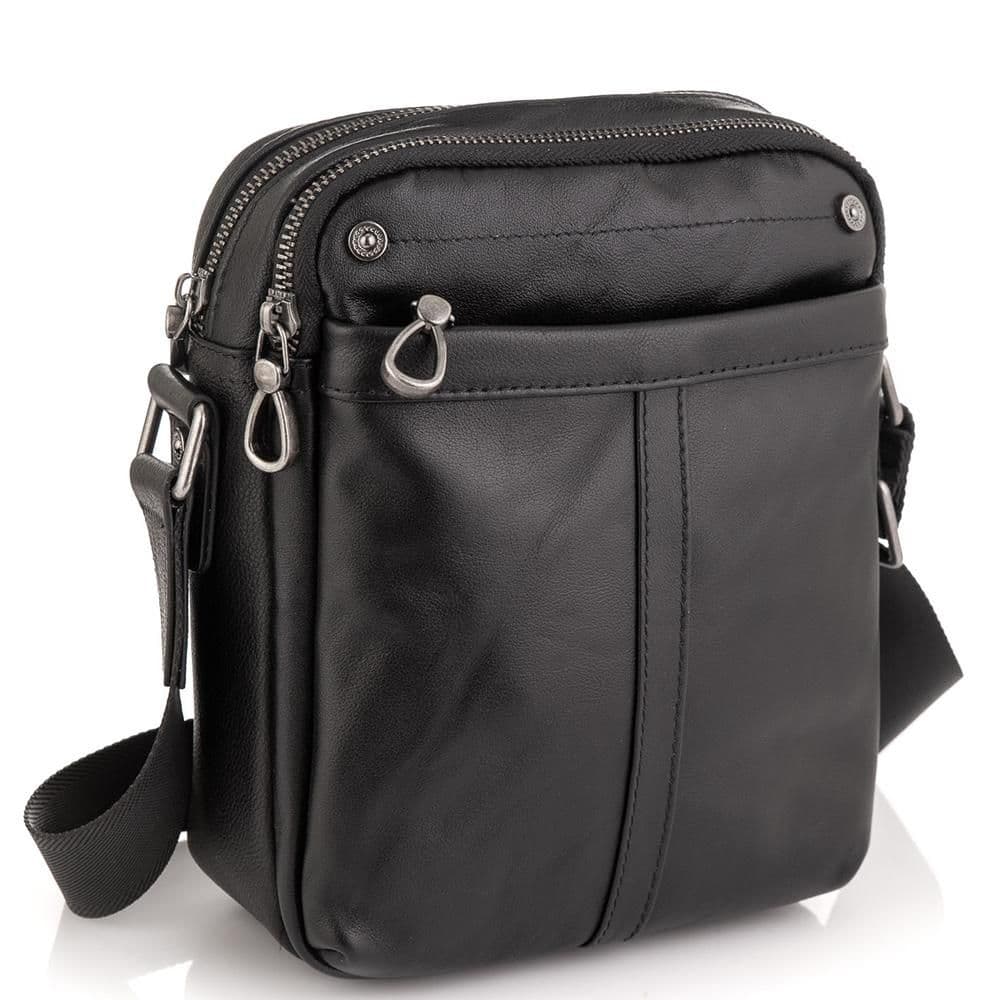 Сумка-мессенджер мужская кожаная Tiding Bag 8915A