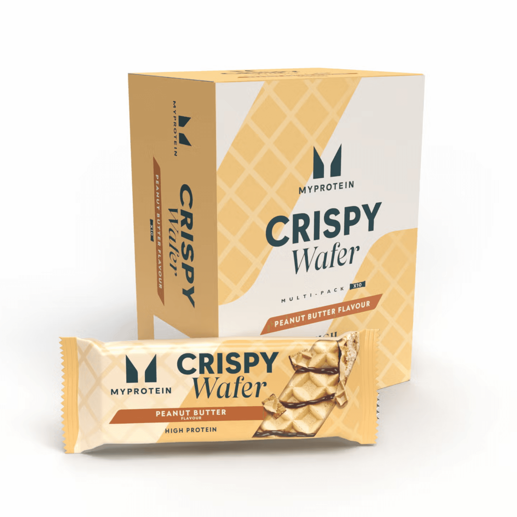 Myprotein Crispy Wafer, Peanut Butter, 10×40 г