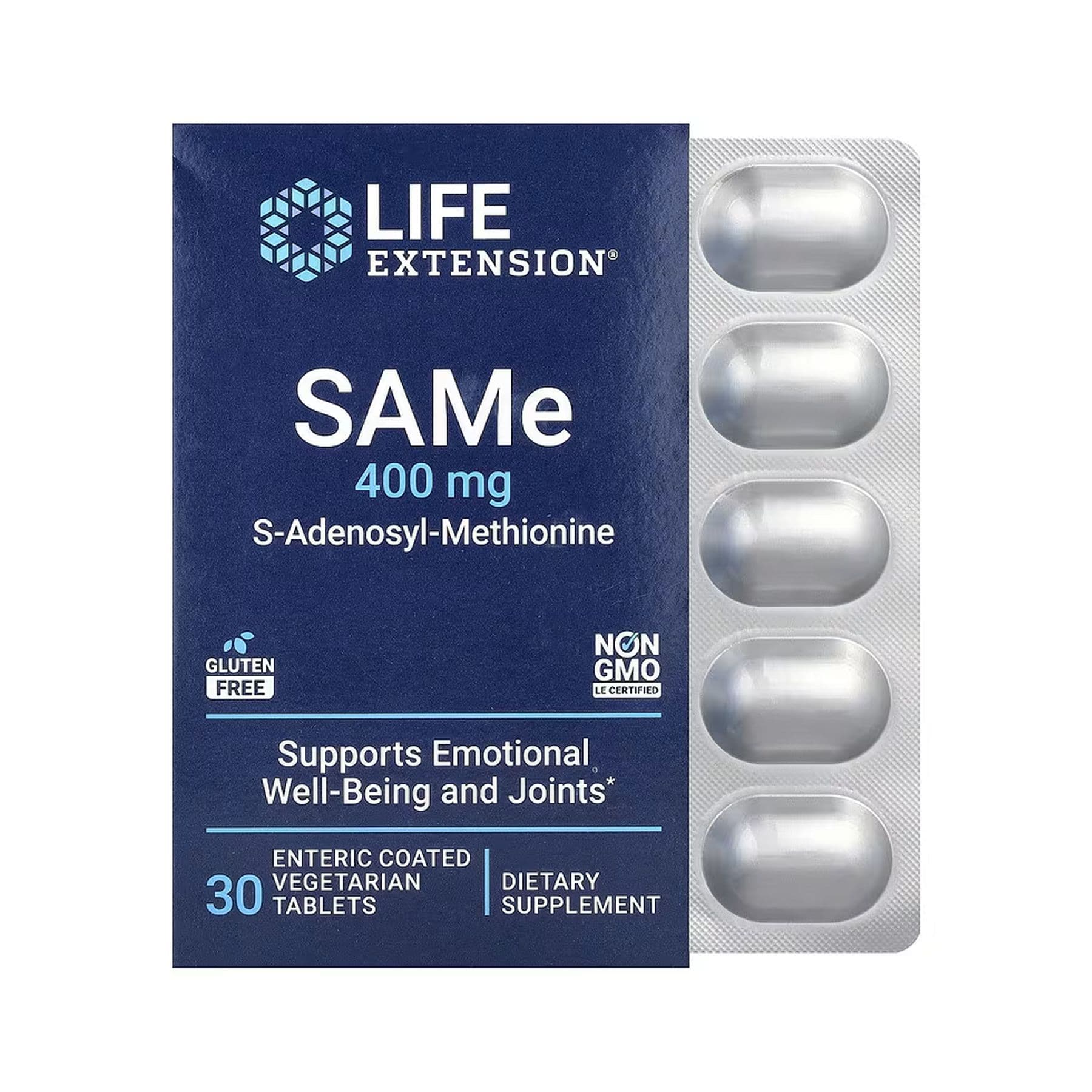 SAMe 400 мг, 30 таблеток, Life Extension
