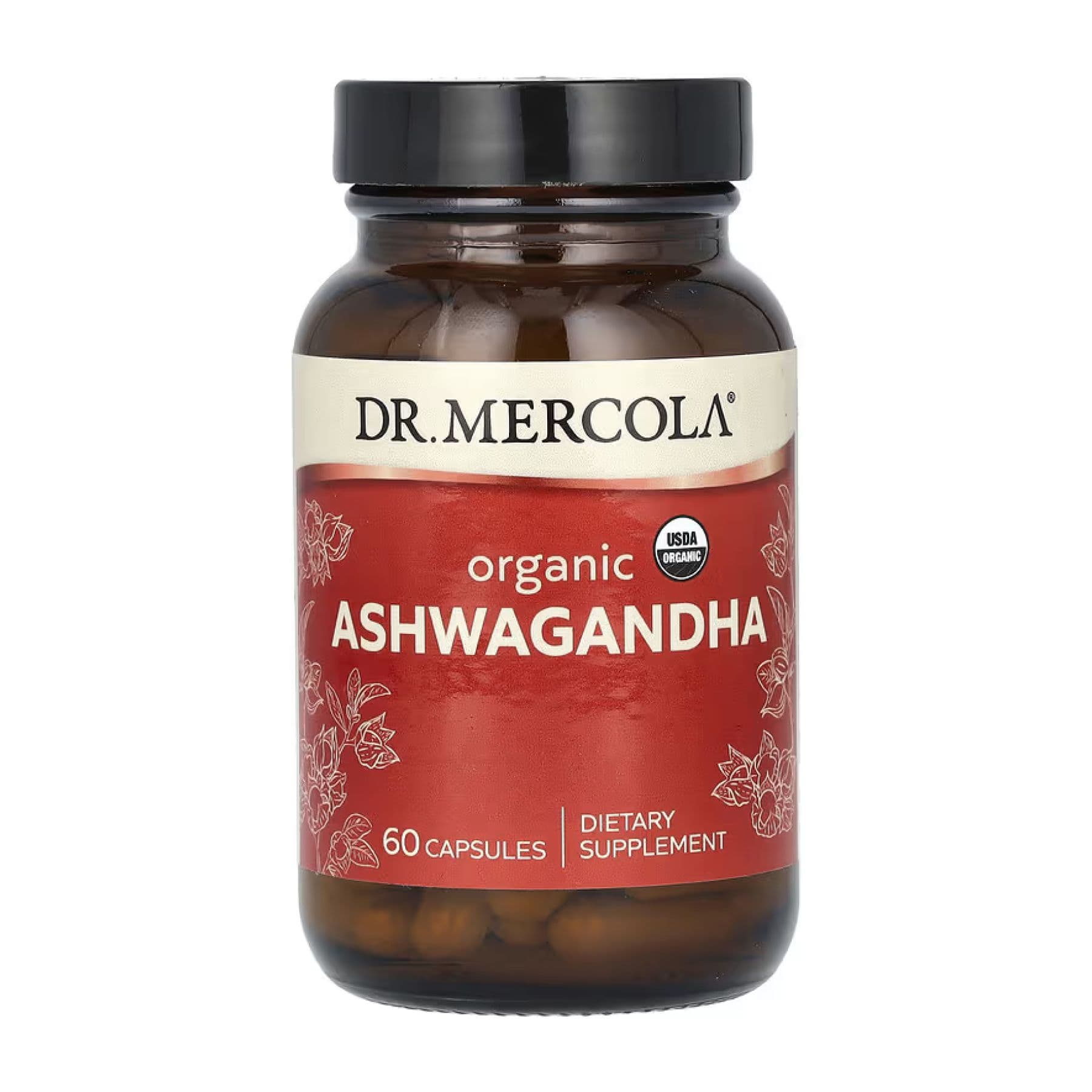Органічна ашваганда, 60 капсул, Dr. Mercola