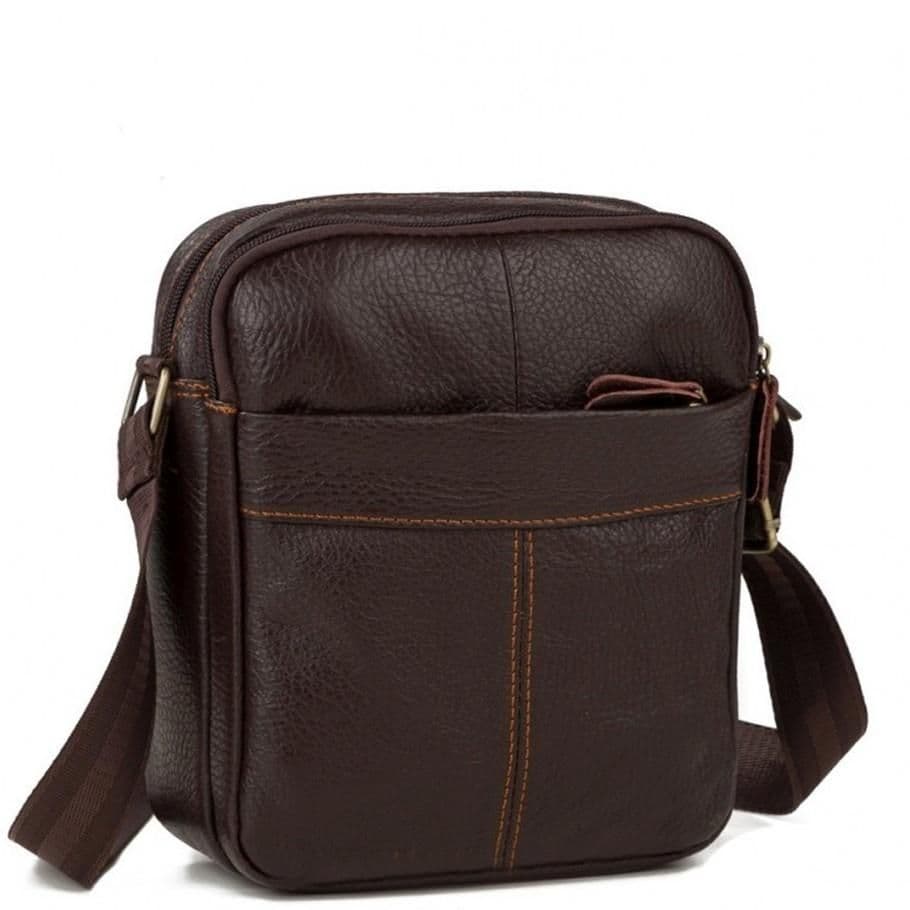 Чоловіча шкіряна сумка через плече маленька Tiding Bag M38-1025C