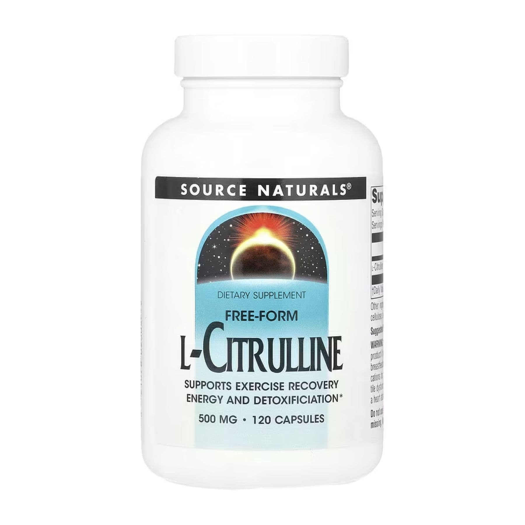 L-Цитрулін 500 мг, 120 капсул, Source Naturals