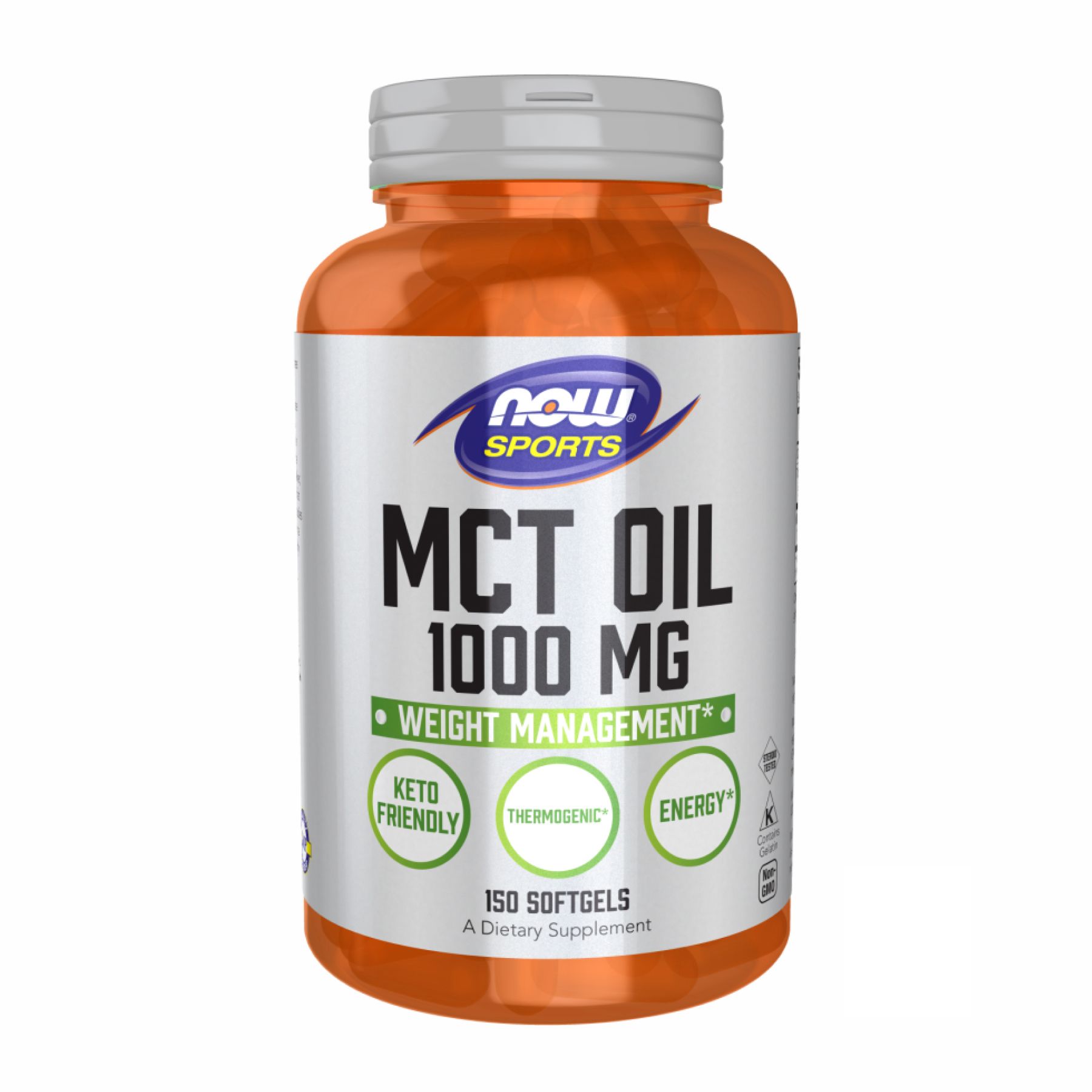 MCT масло, 1000 мг, 150 желатиновых капсул