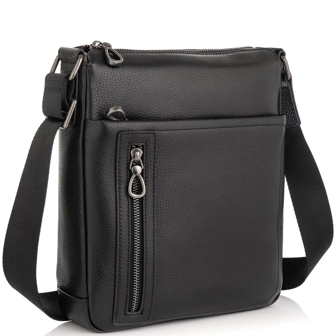 Шкіряна сумка-месенджер через плече Tiding Bag SM8-17629A