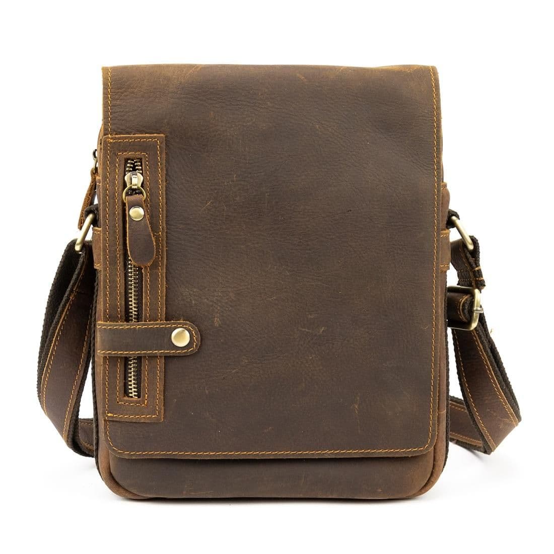 Місткий чоловічий месенджер з клапаном Tiding Bag M39-001DB