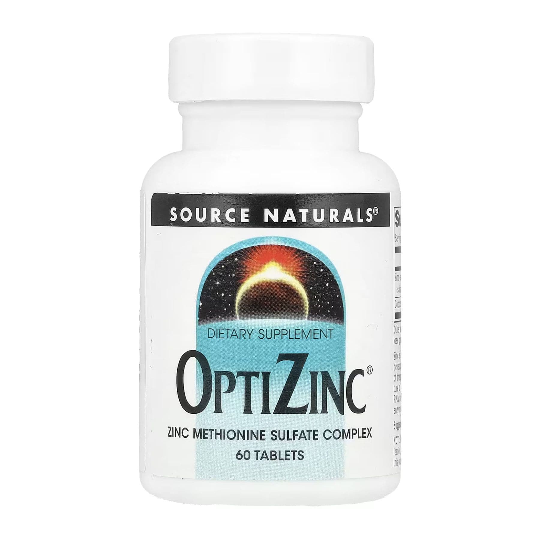 OptiZinc — цинк підвищеного засвоєння, 60 таблеток, Source Naturals