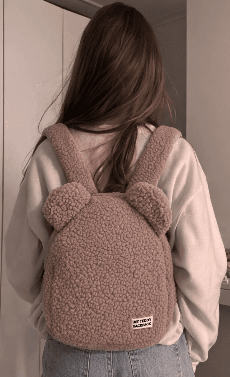 Дитячий плюшевий рюкзак Тедді, MyTeddy Backpack персиковий