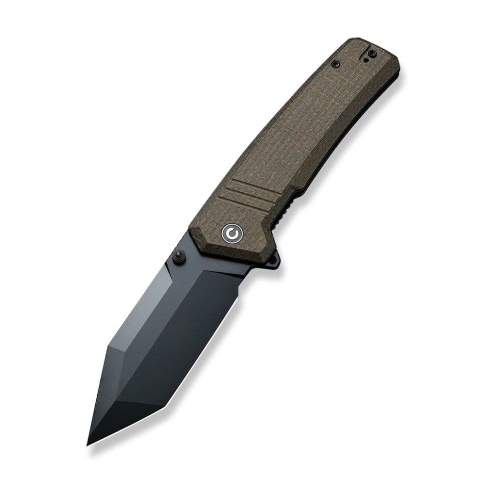Ніж складаний тактичний Civivi Bhaltair, (10.1 см) 14C28N / Micarta зелений