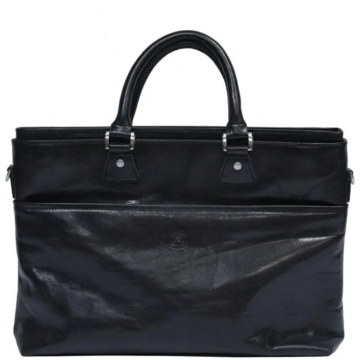Жіночий діловий портфель Tony Perotti натуральна шкіра Italico 9625 nero (90441) Чорний