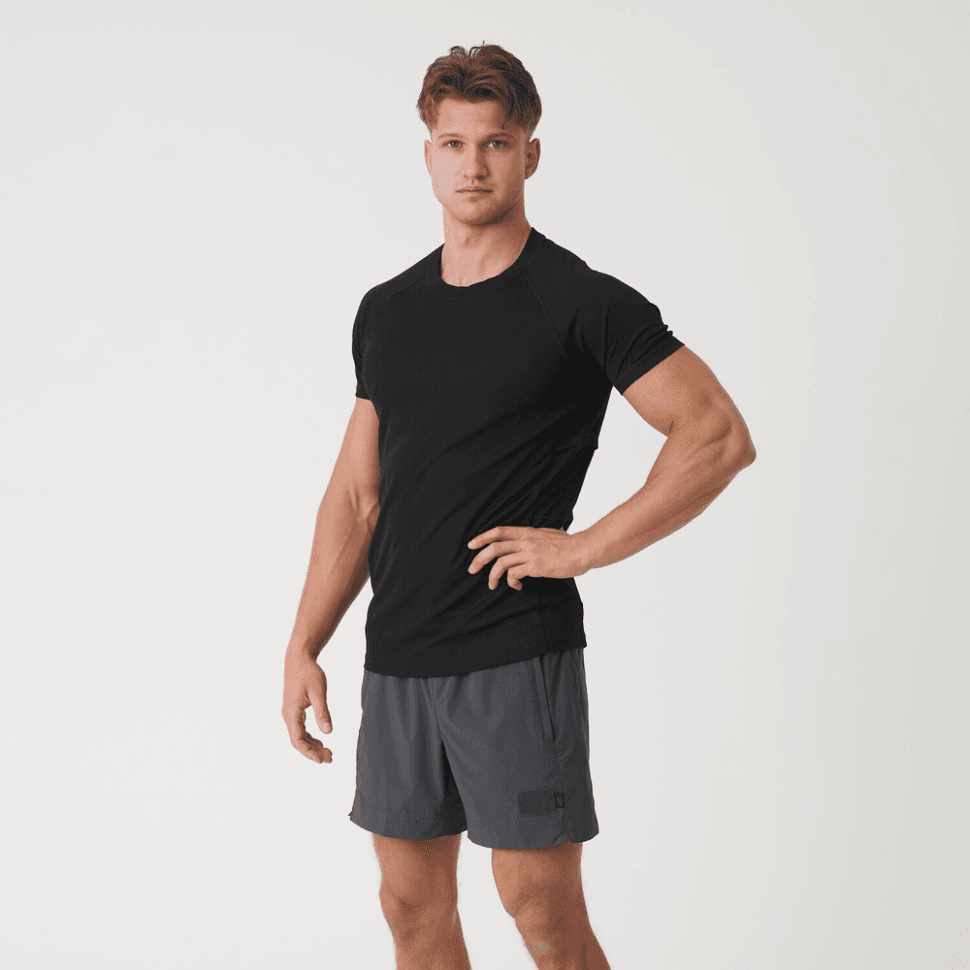 Термоактивна футболка Helikon-Tex Functional T-shirt - Quickly Dry - Black, розмір L