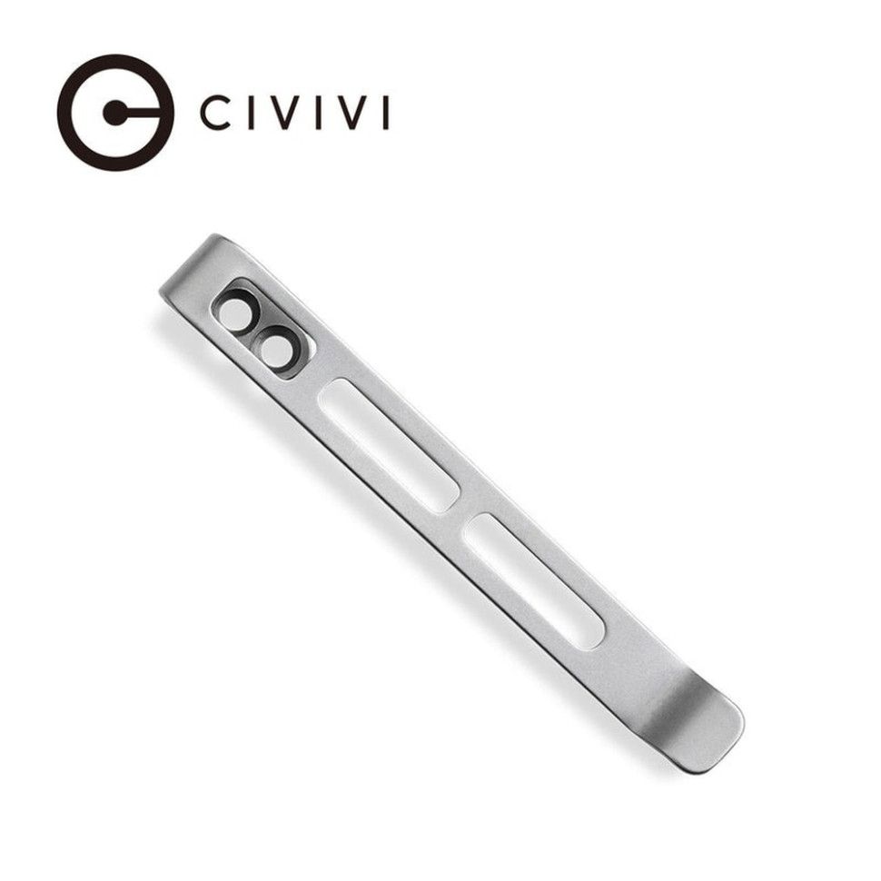 Кліпса кишенькова сталева Civivi без гвинтів CA-06B-V1