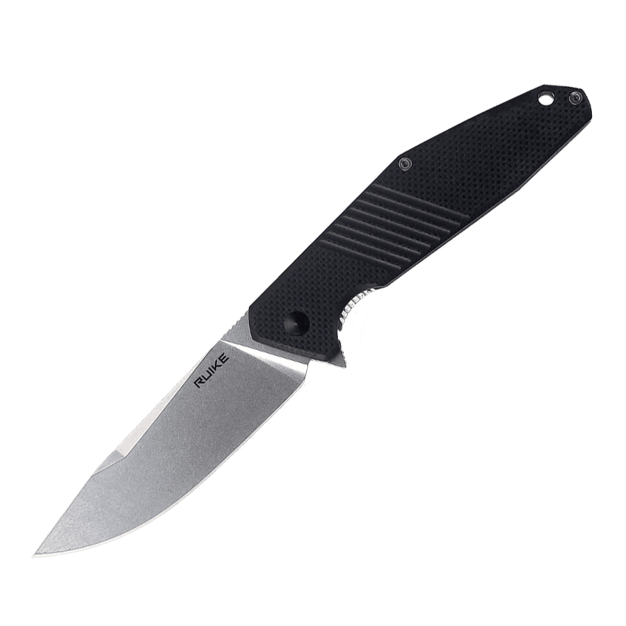 Ніж складаний туристичний Ruike D191-B, (9.2 см) 8Cr13Mov / G10 + steel 420 чорний