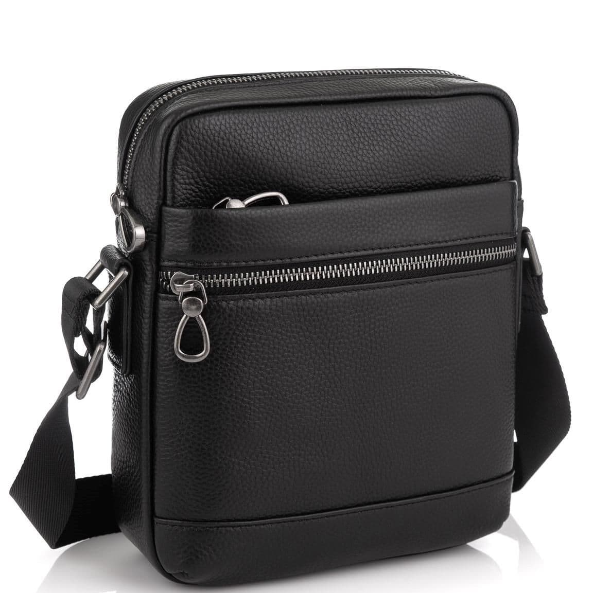 Чоловіча сумка через плече у зернистій шкірі Tiding Bag NM29-88078A