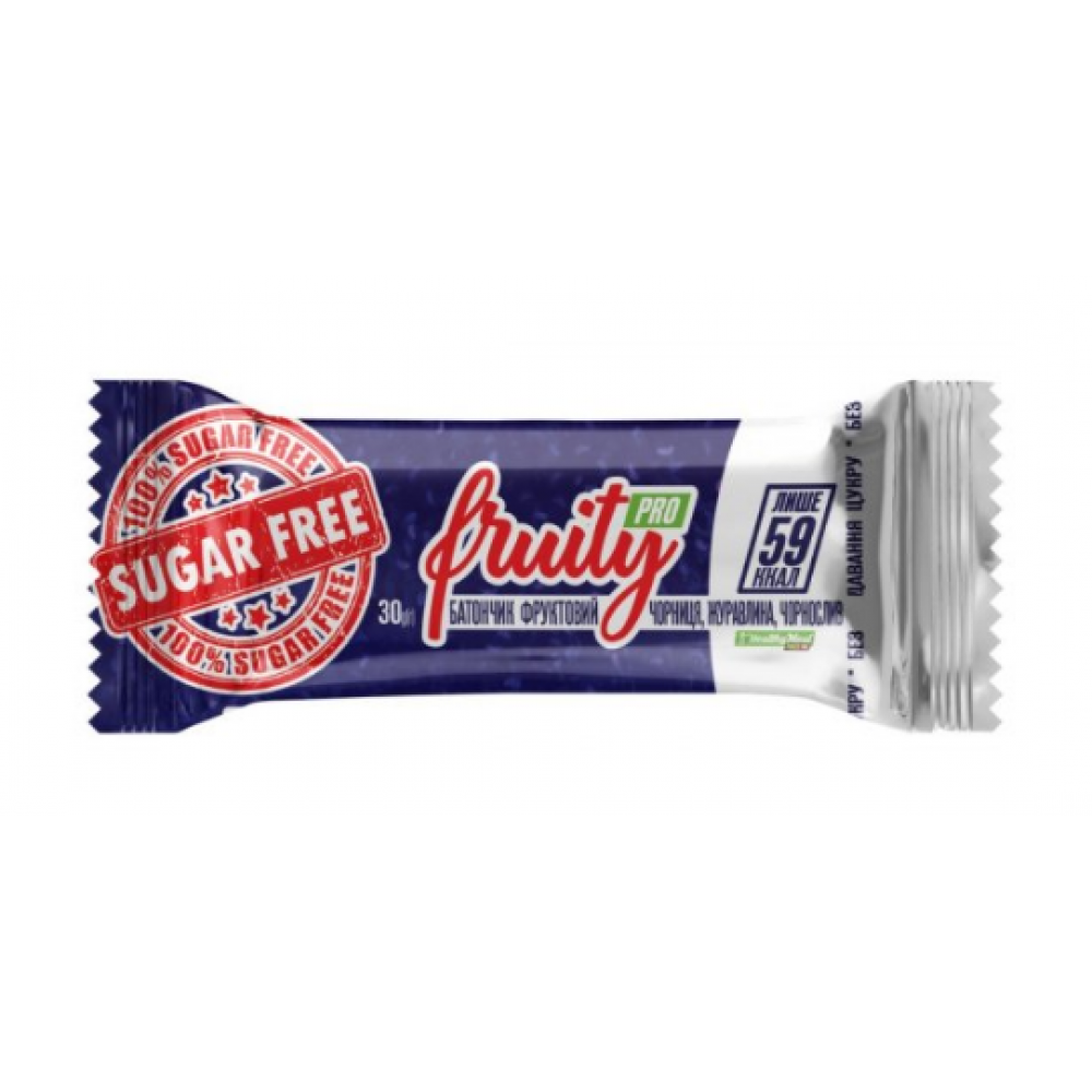 FRUITY Pro sugar free - 20х30g чорниця,журавлина,чорнослив