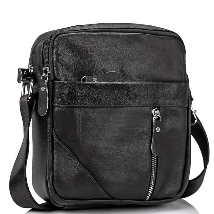 Чоловіча чорна сумка через плече Tiding Bag M38-1031A