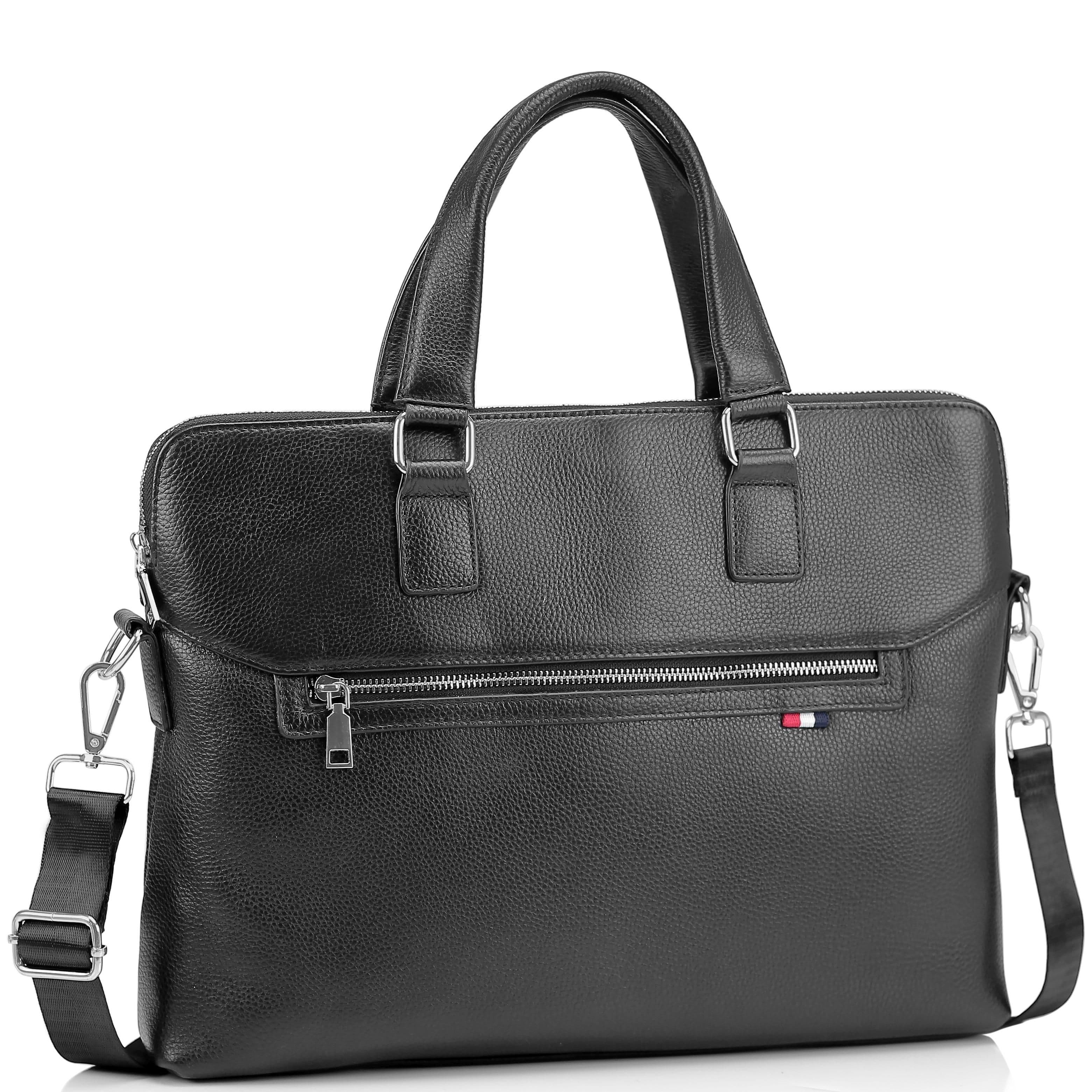 Сумка мужская из натуральной кожи для ноутбука Tiding Bag A25F-7232A