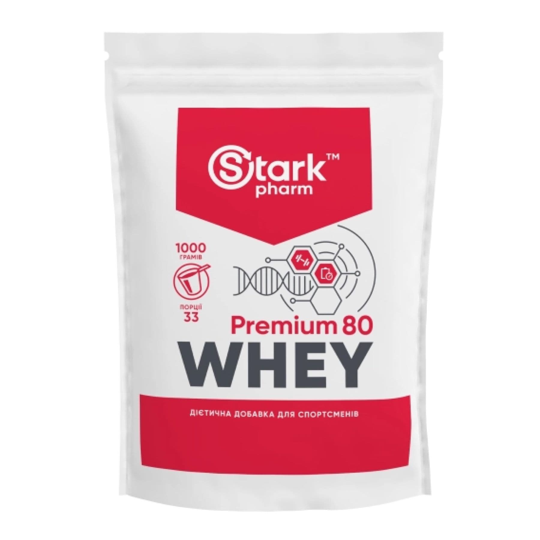 Stark Whey 80, 1000 г, шоколадно-лесной орех — фото 1