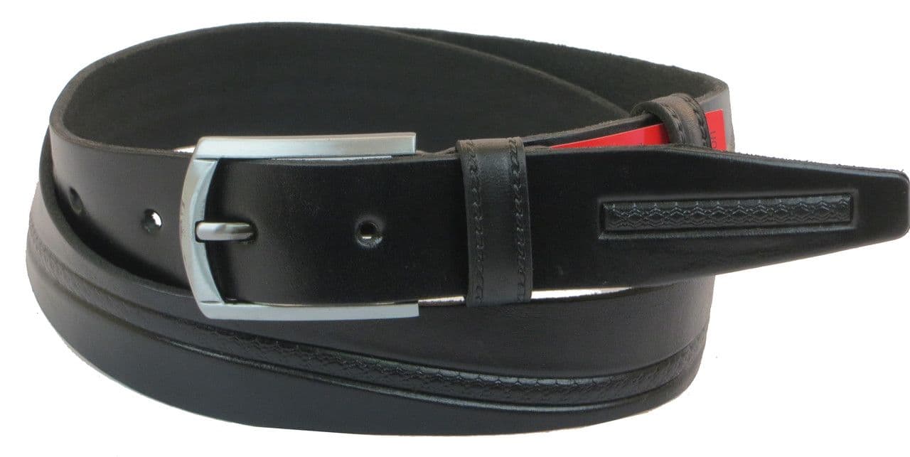 Ремень под брюки Skipper черный 3,5 см