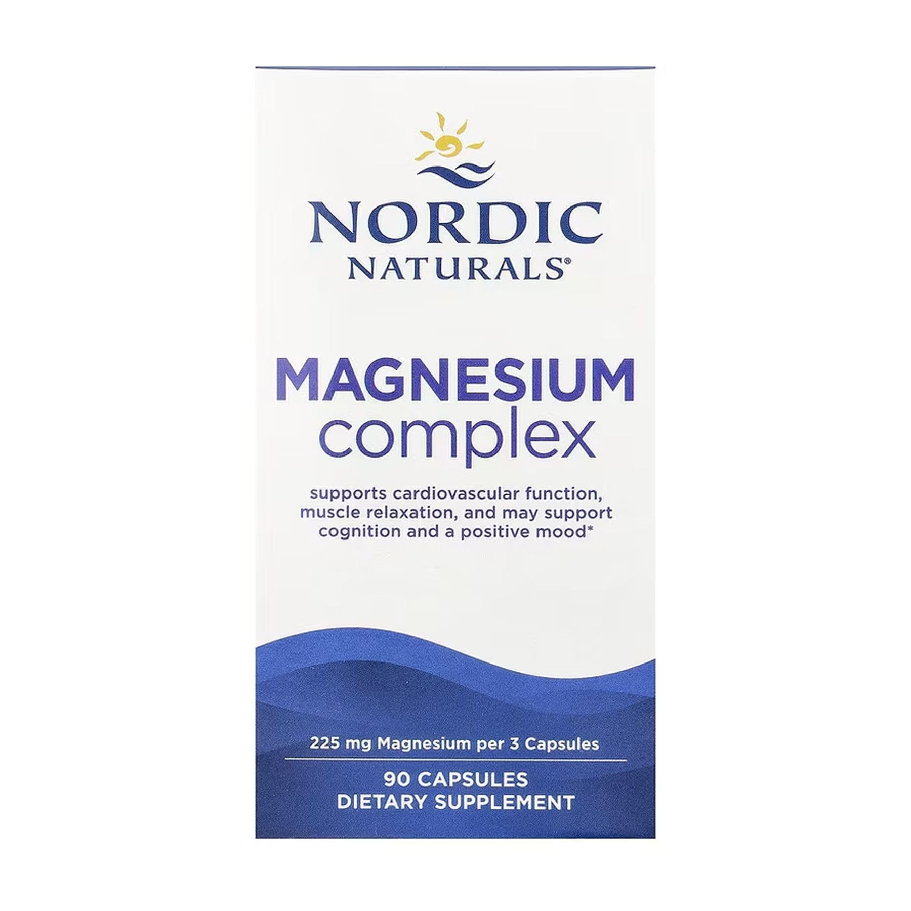 Магниевый комплекс, 90 капсул, Nordic Naturals