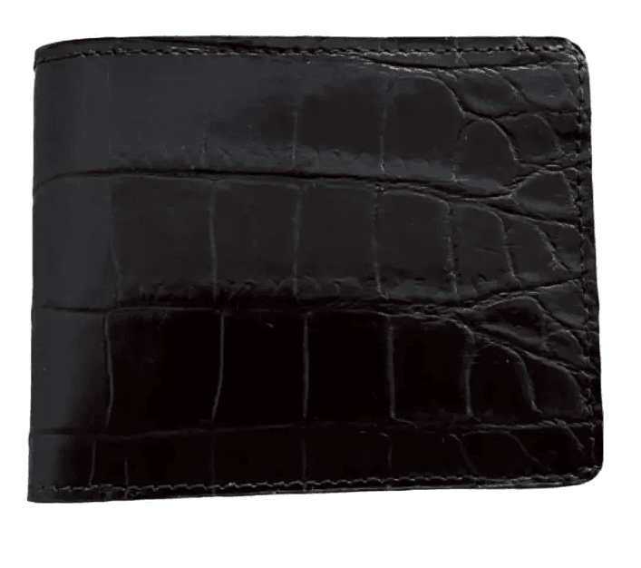 Гаманець із натуральної шкіри крокодила коричневий Exotic Leather чоловічий (cw20_1)