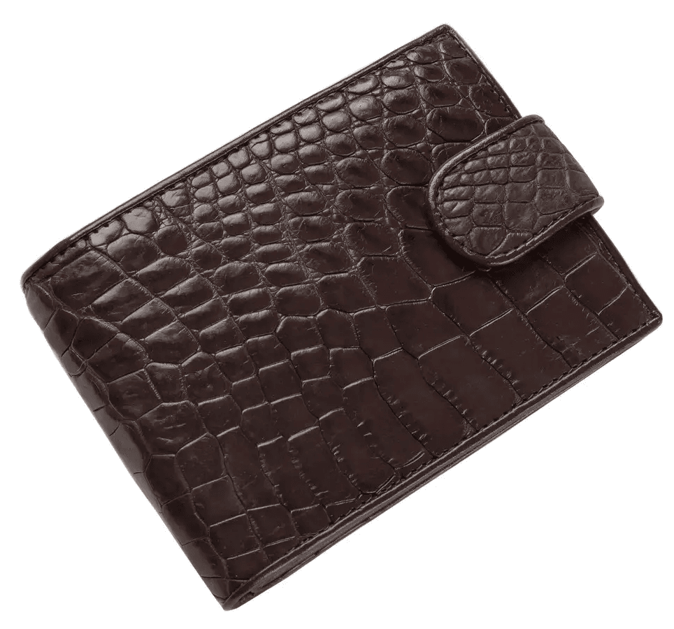 Гаманець зі шкіри крокодила Exotic Leather Коричневий (cw 35_1)