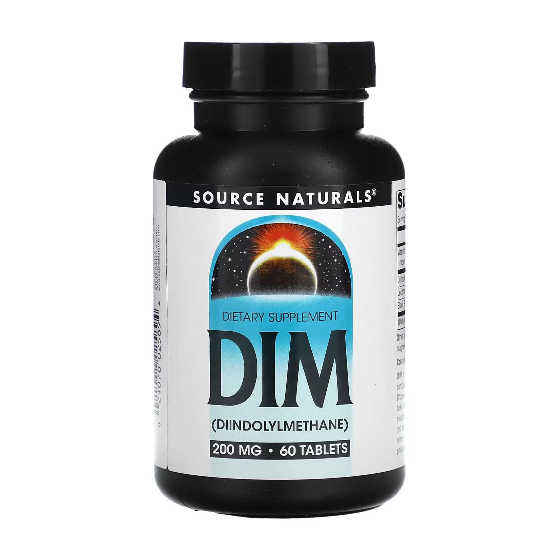 DIM, 200 мг, 60 таблеток, Source Naturals