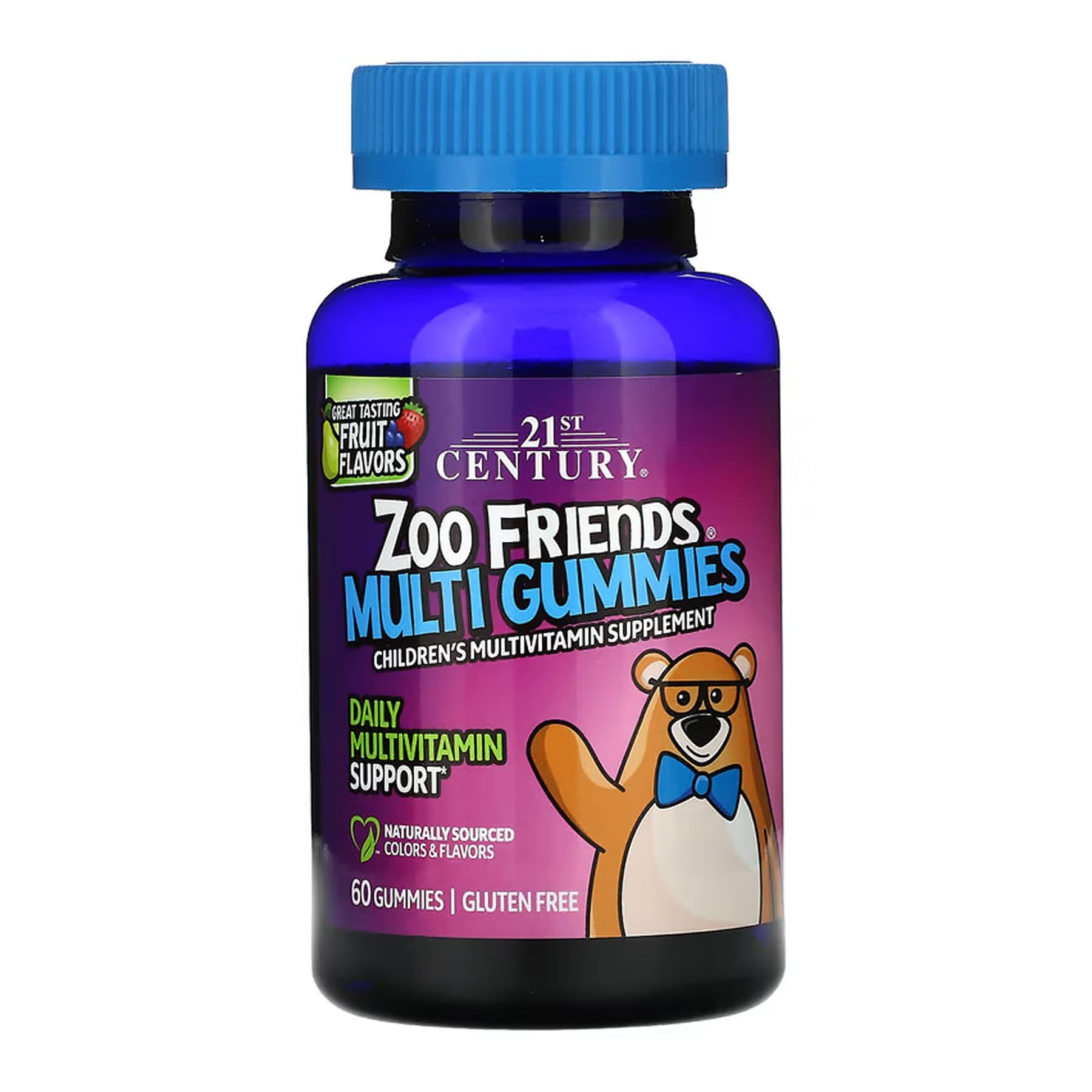 Мультивитамины для детей Zoo Friends, 60 жев. мармелад, 21st Century