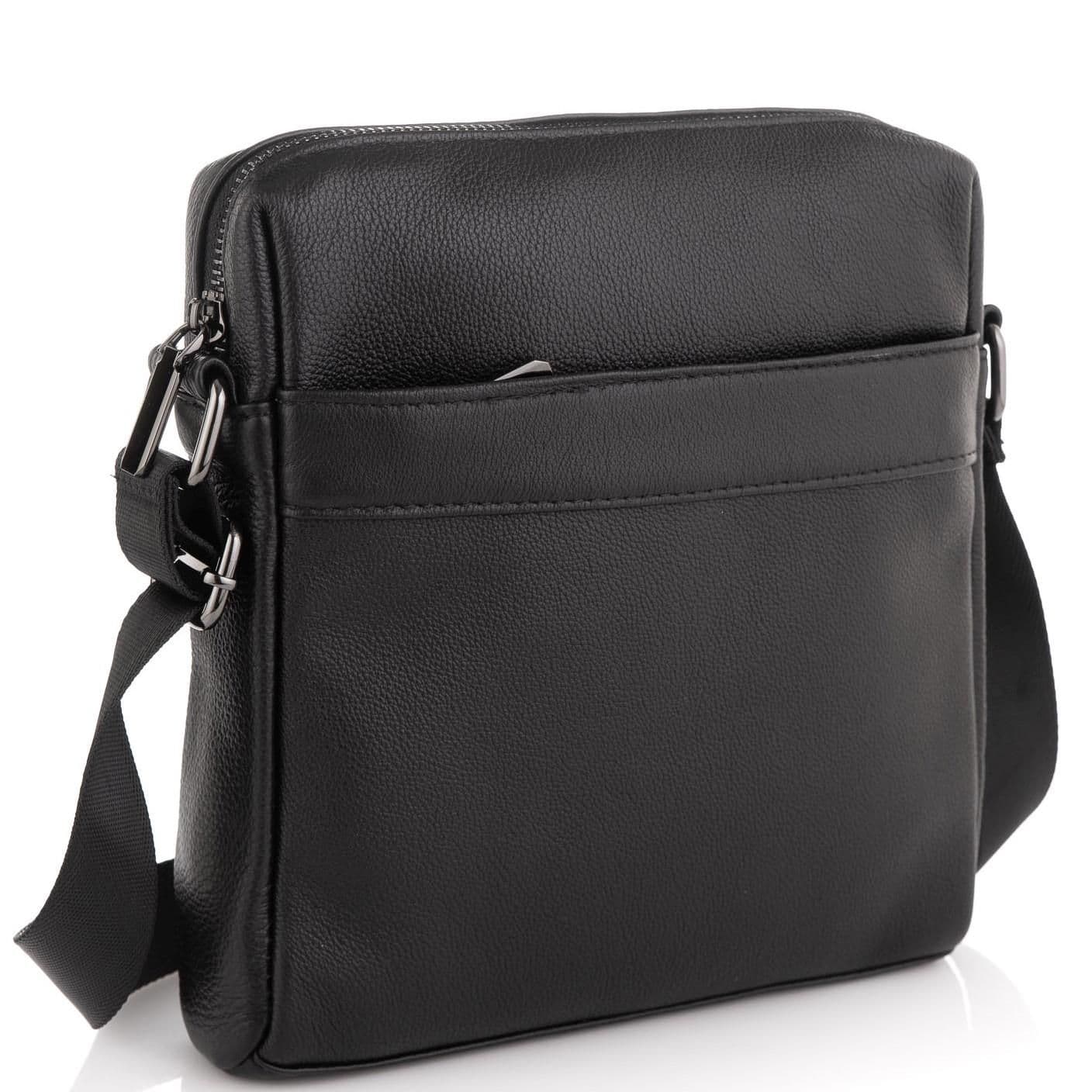 Чоловіча сумка через плече чорна Tiding Bag NM23-8017A