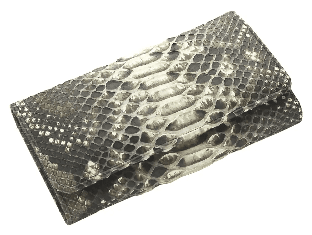 Гаманець зі шкіри пітона Exotic Leather Бежевий (snw71)