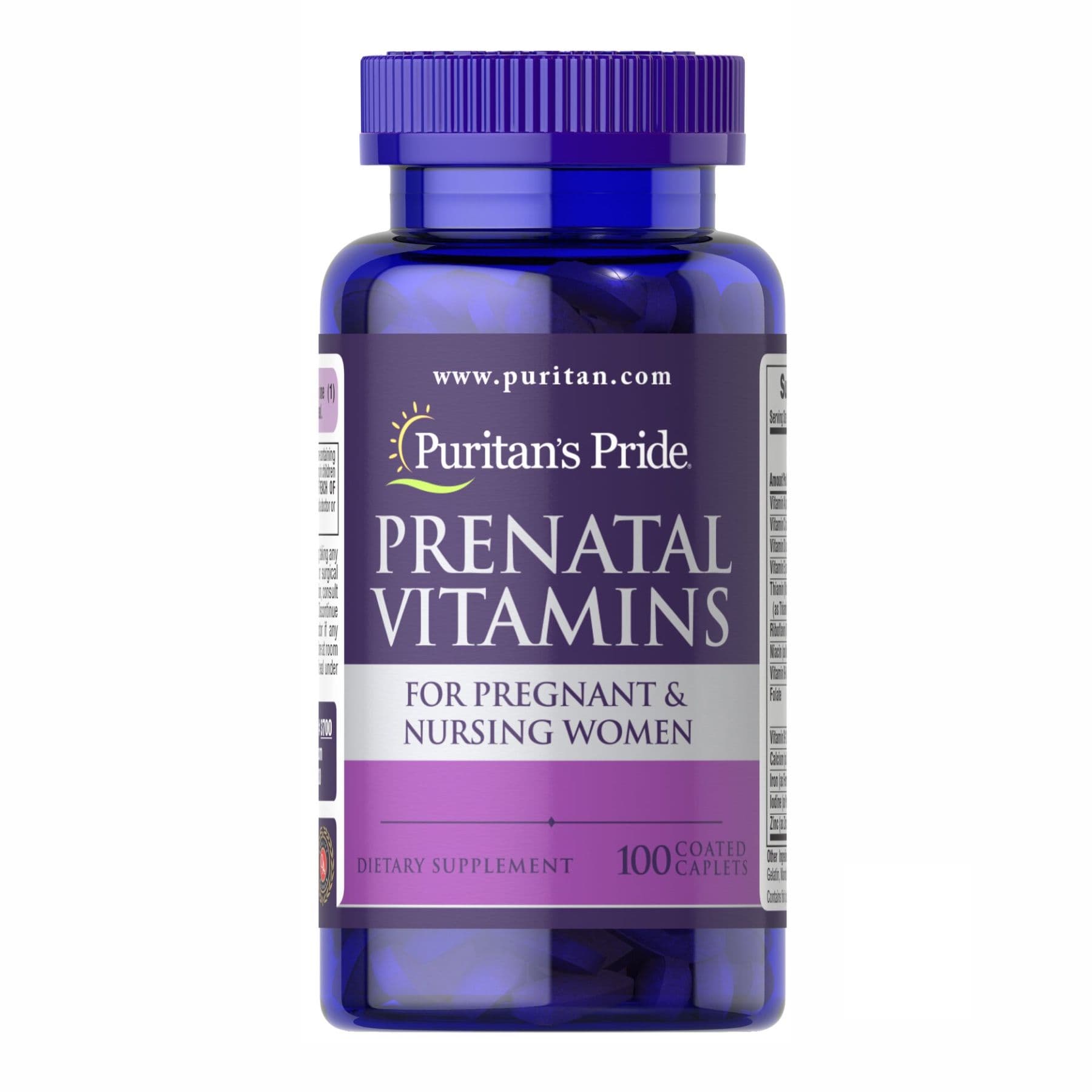 Prenatal Vitamins - 100 Caplets (Пошкоджена етикетка)